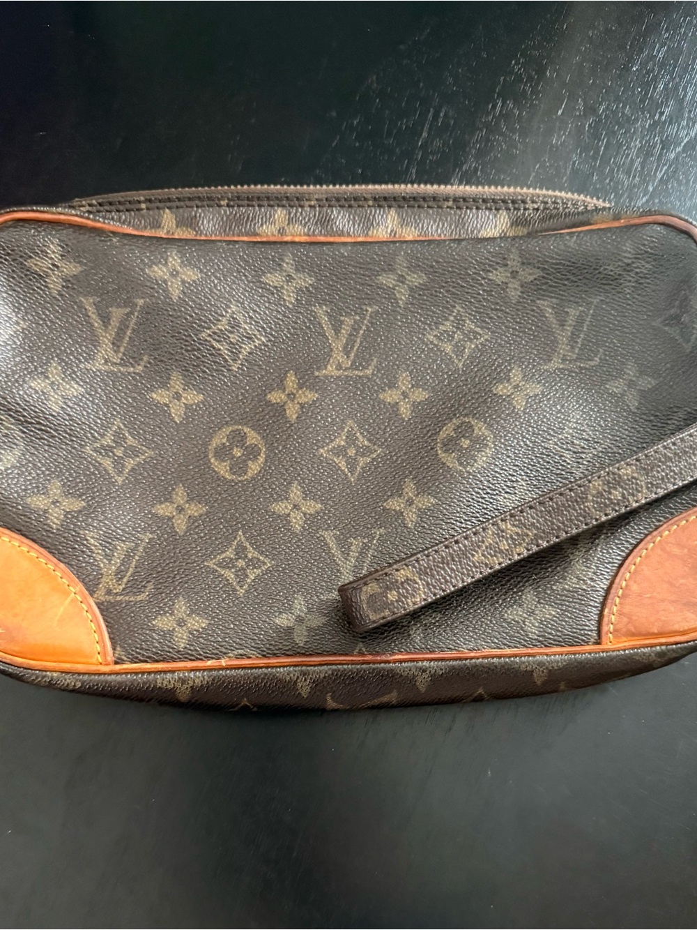 Vintage Louis Vuitton Marly Dragonne Clutch Monogram Canvas